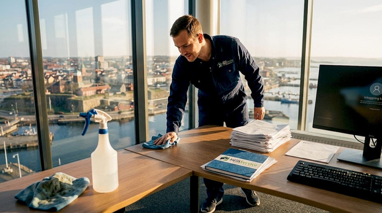 Städningstips för företag: Rent kontor, bättre resultat