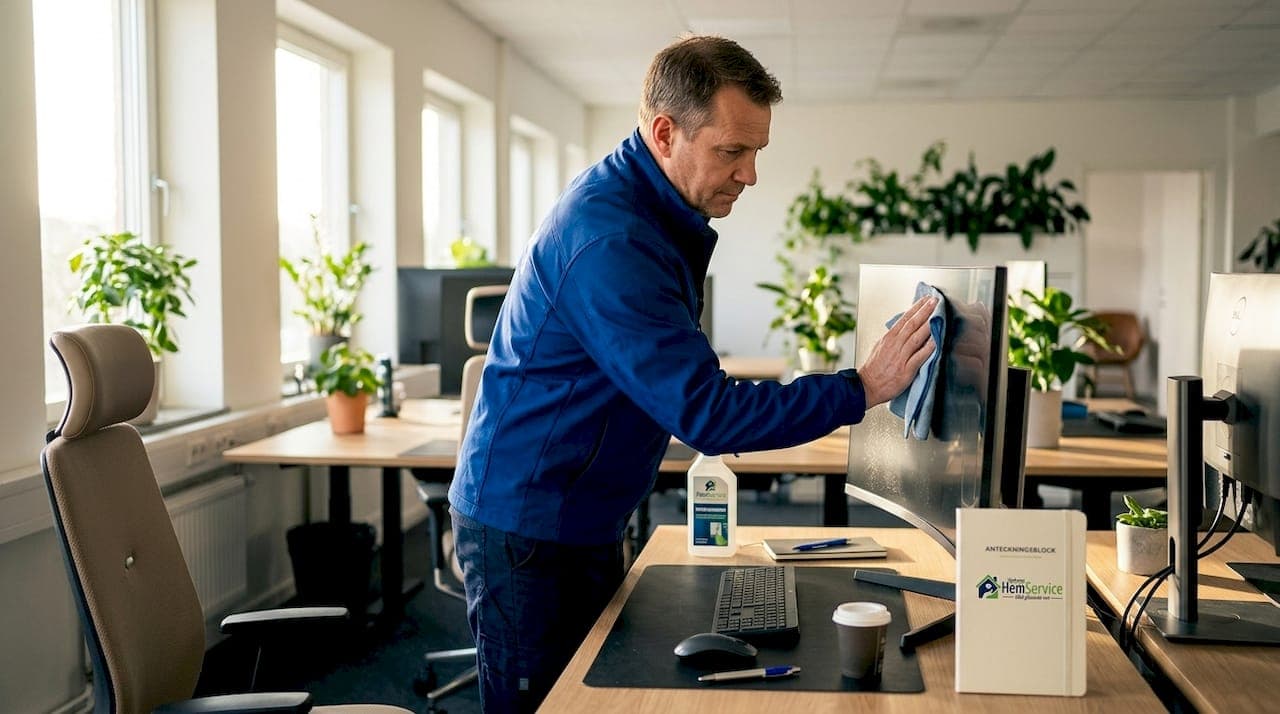 Städprocess för arbetsplatser: guide för företag