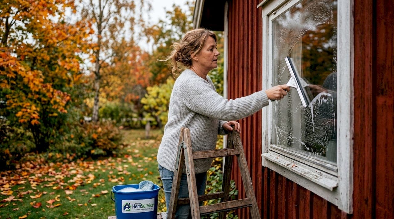 Fönsterputs höst förberedelse: komplett guide 2026